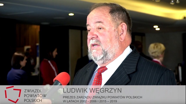 Prezes Zarządu Związku Powiatów Polskich II i V kadencji Ludwik Węgrzyn podczas XXV ZO ZPP