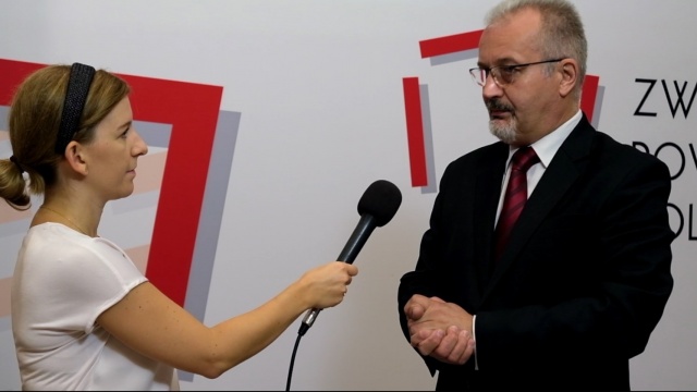 Wywiad TV ze Starostą Cieszyńskim Mieczysławem Szczurkiem podczas Zgromadzenia Ogólnego ZPP